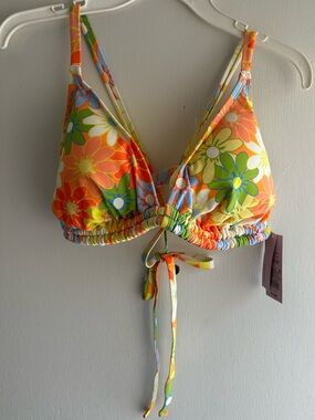 Wild Fable Reversible Floral Bikini Top size 1X NWT